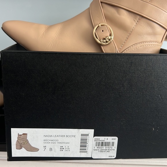 Nadia Coach leather Bootie Size 7 - Picture 2 of 2